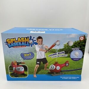 Water‎ Sprinkler Baseball Toy for Kids, 2 in 1 Helicopter Water Sprinkler T Ball